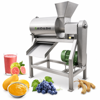 Voedselveilige SUS304 fruitpulpermachine voor het extraheren van tomaten-, aardbeien- en guavapuree en nauwkeurige fijnverfijning