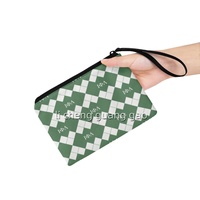 Porte-monnaie personnalisé en gros avec motif alphabet grec pour voyage en extérieur, porte-monnaie à main pour cartes d'identité