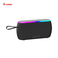 Haut-parleur portable Premium 5.3, étanche IPX5, avec son HD, basses puissantes, lumières RGB, entrée USB/TF/AUX pour le camping et la plage