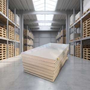 <span class=keywords><strong>Panneau</strong></span> sandwich ignifuge, <span class=keywords><strong>panneau</strong></span> structurel imperméable et isolant thermiquement pour la construction d'installations industrielles et <span class=keywords><strong>de</strong></span> chambres froides - Product Image 2