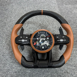 Volante de Fibra de Carbono para <span class=keywords><strong>Mercedes</strong></span> W204 W205 W206 C63 G63 S63 C217 W167 W177 LED Racing con Calefacción 2019 - Product Image 2