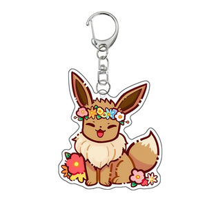 Llavero de anime Pokémon Flareon <span class=keywords><strong>Glaceon</strong></span> Umbreon Jolteon Espeon Sylveon <span class=keywords><strong>Vaporeon</strong></span>, colgante creativo de acrílico con diseño de dibujos animados, regalo - Product Image 6