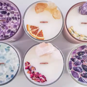 AIKUN Handmade Crystal Dried Flower Votive Candle Soy Wax Holidays Mother's Day Christmas Ramadan No Reviews yet 100 Sold - Product Image 3