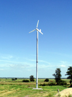 Générateur éolien résidentiel Outevo OE-WT 3KW blanc haute performance pour la production d'électricité de secours domestique 380V certifié CE