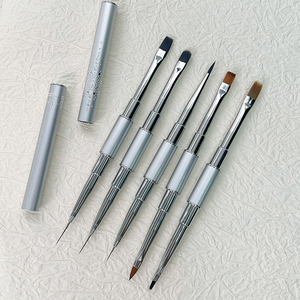 Pinceau à ongles double tête personnalisé, stylo de peinture UV pour gel, stylo à dessin pour ongles, stylo à fleurs, outil de manucure de salon, pinceau à ongles double extrémité - Product Image 1