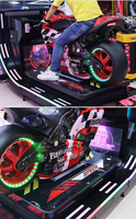 Machine électronique de jeu d'arcade de conduite de jeux de course de simulateur de moto à jetons