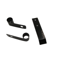 Clips métalliques personnalisés fabriqués en Chine, service de traitement de tôle en acier inoxydable personnalisé, revêtement noir
