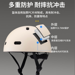 Casque de skate unisexe pour adulte en PC ultraléger avec 16-20 aérations pour le skateboard et les sports de plein air - Product Image 2