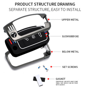 Custodia <span class=keywords><strong>per</strong></span> Chiavi Auto in Lega di Zinco e Gel di Silice <span class=keywords><strong>per</strong></span> <span class=keywords><strong>Ford</strong></span> Fox Dionysia EcoSport, Portachiavi Pieghevole, <span class=keywords><strong>Accessori</strong></span> <span class=keywords><strong>per</strong></span> Borse - Product Image 5