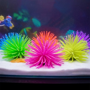 Ornement d'<span class=keywords><strong>oursin</strong></span> doux en silicone artificiel-Décor d'aquarium et aménagement paysager pour aquarium - Product Image 5