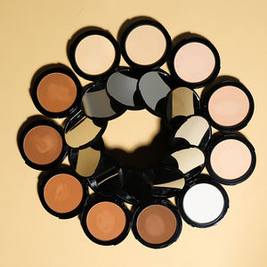 Poudre Compacte Vegan Personnalisée 11 Couleurs Maquillage Fond de <span class=keywords><strong>Teint</strong></span> Longue Durée Couvrance Totale Mat Poudre Pressée pour Peau Foncée - Product Image 2