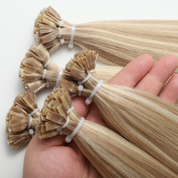 Extensions de cheveux de luxe Fusion K Tip/Flat Tip, 100% cheveux humains russes bruts alignés sur les cuticules, couleur Piano, Micro Nano K-tips, vente en gros
