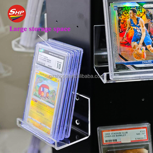 Présentoir acrylique multicouche personnalisé SHP présentoir de <span class=keywords><strong>vente</strong></span> pour cartes classées <span class=keywords><strong>Pokemon</strong></span>, présentoir de cas de cartes de sport de baseball - Product Image 6