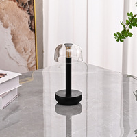 Mini lampe de table sans fil à charge unique sans fil chambre à coucher en aluminium verre lampe de table de chevet LED