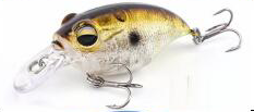 เหยื่อปลอมแบบแข็ง Luatc New Crank Mini Baits ขนาด 45 มม. น้ำหนัก 9 กรัม พร้อมตะขอ - Product Image 2
