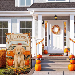 2026 for New Autumn <b>Garden</b> <b>Flag</b> Thanksgiving Watercolor Printing Polyester Rectangle Outdoor Courtyard Decorative - Product Image 2