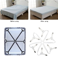 Attaches de draps multi-prise à 12 pinces, clips hexagonaux antidérapants pour draps de lit, pour éviter que les housses de canapé et les couettes ne s'en déplacent