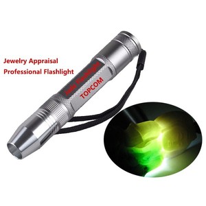Amber buscador 18650 uv pluma de luz 3W LED blanco amarillo UV 365nm 395nm de piedras preciosas linterna negro - Product Image 3