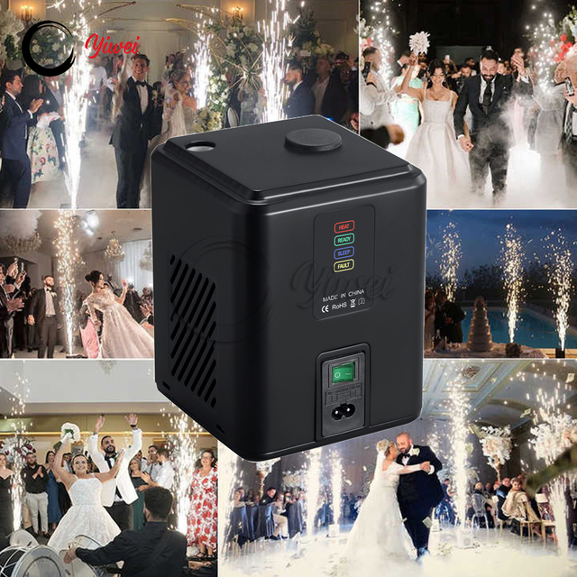 Miniature Stage Spark Machine 350W Mini Cold Spark for Weddings Stage Events Party Club DJ Bars Shows