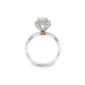 Custom 14K/18K Solid Gold Lab Created Diamond Engagement <b>Ring</b> Classic White Gold Brilliant Cut Unisex Wedding Jewelry IGI - Product Image 1