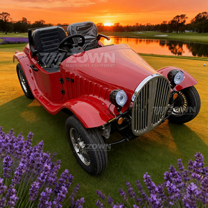 Voitures électriques miniatures rétro classiques vintage rouges personnalisables à vendre - Product Image 3