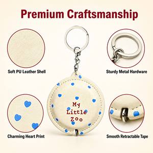 Mètre Ruban Souple Personnalisé avec Logo OEM, Fabriqué sur Commande, Cadeau Porte-clés pour Magasin de Papeterie et Amateurs de Couture - Product Image 2