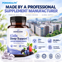 Comprimés à croquer naturels pour le sommeil des enfants, marque privée, relaxation douce avant le coucher et apaisement nocturne, usine de suppléments OEM