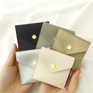 Custom <b>Small</b> Pu Leather Envelope Jewelry Bag and <b>Box</b> with Emboss Logo Bracelet Earring and Jewelry Package Display - Product Image 2
