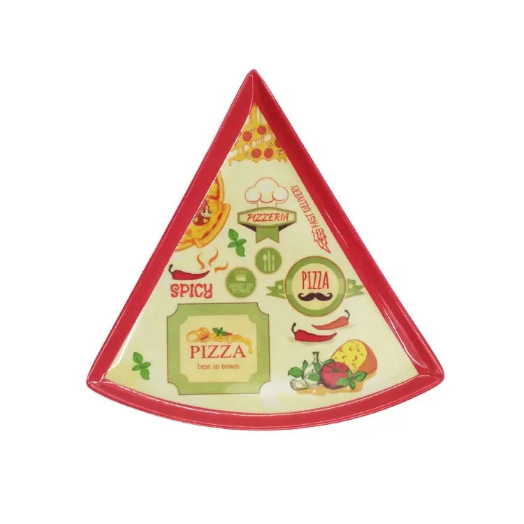 China Fábrica Atacado Personalizado impressão festa melamina pizza placa