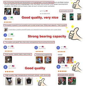 PU/6inch Medium Heavy Duty Stahl kern rollen Rad rollen Schwenkbare obere Platte Gewindes tiel für Möbel der Automobili ndustrie - Product Image 5