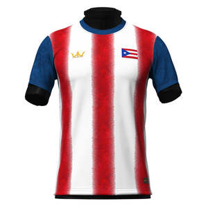 Camiseta de Fútbol Personalizada 2024 de Alta Calidad con Logotipo, Nombre y Número Impresos, Diseño del Club Nacional de Puerto Rico, Ropa Deportiva de Fútbol - Product Image 1