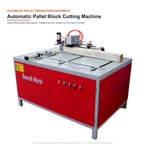 Machine de découpe et de clouage de blocs de palettes en contreplaqué pour la production automatique de blocs de bois - Product Image 1
