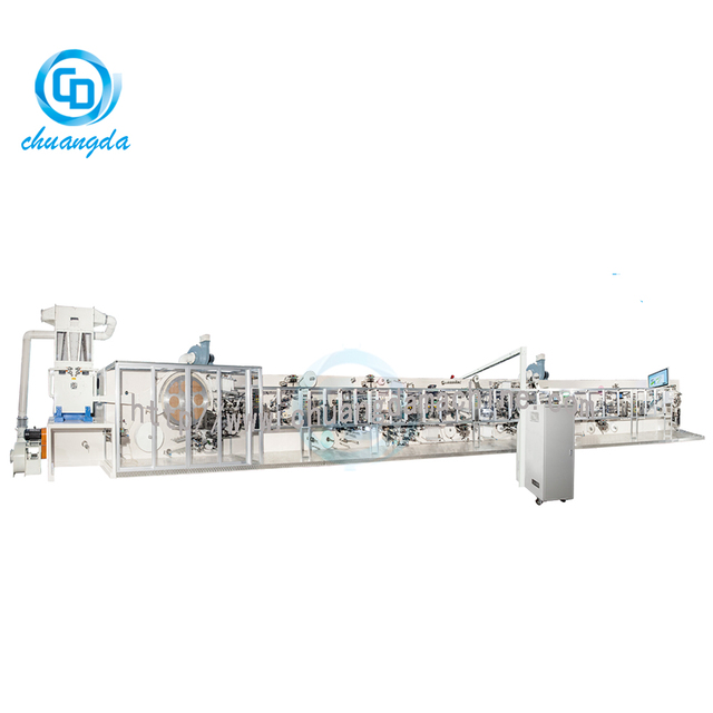Fully Automatic Sanitary Napkin Machine with Core Components Pump PLC Motor Engine