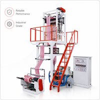 Machine de soufflage de film PE à double couleur avec masterbatch coloré pour la production de sacs de courses