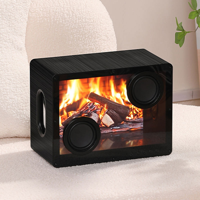Hot Sale Floating Lyrics Subtitles Transparent Visualization Blue Tooth Display Magnetic Home Audio Lyric Speaker