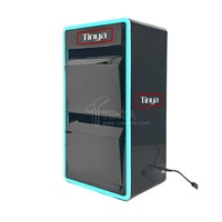 Présentoir de Snus en Acrylique Personnalisé pour Usine, Support Mural LED Blanc pour Sachets de Nicotine