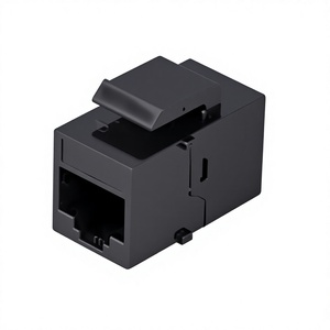 Connecteur Keystone RJ45 Cat6 Noir à 90 Degrés Sans Outil, Module Ethernet UTP Facile à Installer pour Réseau Domestique, Bureau et Centre de Données - Product Image 1