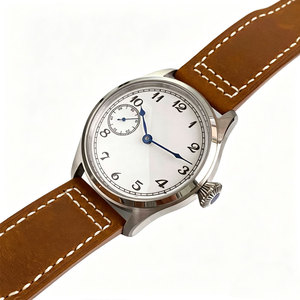 Montres sportives mécaniques manuelles Tandorio neuves de 42 mm, cadran blanc, <span class=keywords><strong>mouvement</strong></span> à remontage manuel <span class=keywords><strong>ETA</strong></span> <span class=keywords><strong>6497</strong></span> ST3600, verre saphir, montre pour homme - Product Image 6