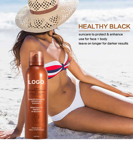 Vente en gros OEM Logo personnalisé Lotion de bronzage pour le corps végétalien et biologique Pas de stock disponible Mousse de bronzage - Product Image 2