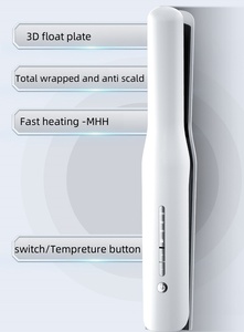 เครื่องยืดผม LED แบบไร้สายแบบพกพาเหล็กแบนสำหรับเดินทางโรงแรมและใช้งานกลางแจ้ง - Product Image 5