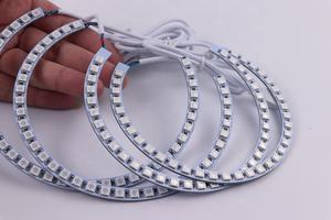 HYML 131mmX4 131mm x 2 pièces + 146mm x 2 pièces 30W 3500LM pour E36 E39 <span class=keywords><strong>E46</strong></span> E38 <span class=keywords><strong>RGB</strong></span> 7 couleurs LED <span class=keywords><strong>Angel</strong></span> Eye Hola anneaux de contrôle App - Product Image 5