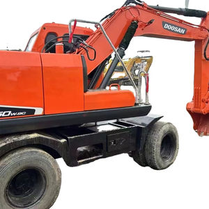 Excavadora móvil Doosan de 15 toneladas usada, respetuosa con el presupuesto, motor de bomba de núcleo Original, caja de cambios, cojinete PLC, venta - Product Image 1