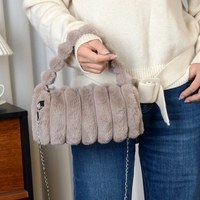Nouveau sac en peluche automne-hiver, grande capacité, idéal pour les trajets quotidiens et les sorties, porté épaule ou croisé