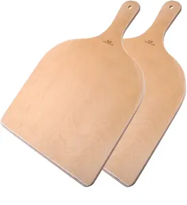 Premium Natural Bamboo Pizza Peel 12 Zoll, großer Pizza Paddle Spatel, Schneide brett zum Backen von hausgemachter Pizza und Brot