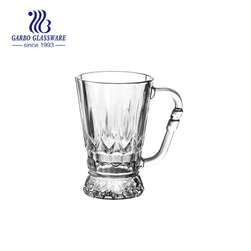 Классическая чашка для чая и кофе из ирландского стекла с выгравированным дизайном, чашка для десертов и молока, чашка для коктейля с выгравированным рисунком от китайского завода