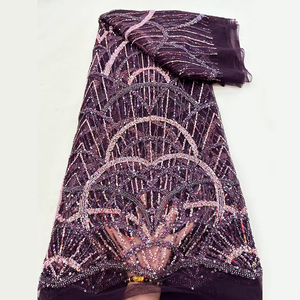 Sales China Wholesale Price <strong>Color</strong> Fashion Bridal <strong>Sequin</strong> Tulle Lace Mesh Bead Fabric Embroidery Manufacturers - Product Image 1