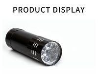 Lampe torche LED portable XJD 1000 lumens en alliage d'aluminium 6061, IP44, piles AAA, garantie 3 ans, mini lampe de camping