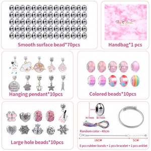 Wholesale 110pcs Bulk Beads & <b>Charms</b> Set Trendy DIY Jewelry <b>Bracelet</b> <b>Making</b> Accessories <b>Kit</b> Fashionable Toys - Product Image 5