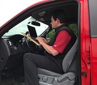 Wheeldesk Notebook Taille (15 1/4 "X 13 3/4") Bureau pour véhicule à moteur-Surface d'écriture pour SUV et voiture, ordinateur portable au volant