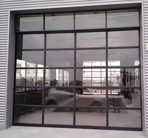 <span class=keywords><strong>Porte</strong></span> <span class=keywords><strong>de</strong></span> <span class=keywords><strong>garage</strong></span> sectionnelle <span class=keywords><strong>enroulable</strong></span> moderne en verre trempé résistant aux ouragans avec surface finie pour villa <span class=keywords><strong>de</strong></span> luxe - Product Image 2